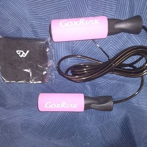 GoxRunx jump rope with free sweet band